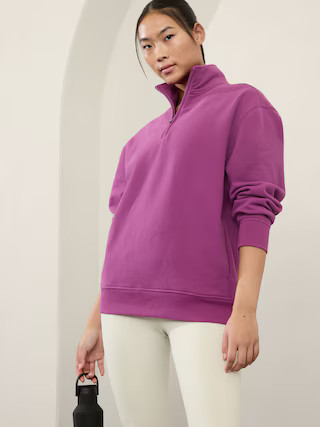 Forever Fleece 1/4 Zip Sweatshirt | Athleta