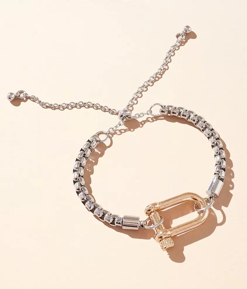Mixed Metal Bracelet | Buckle