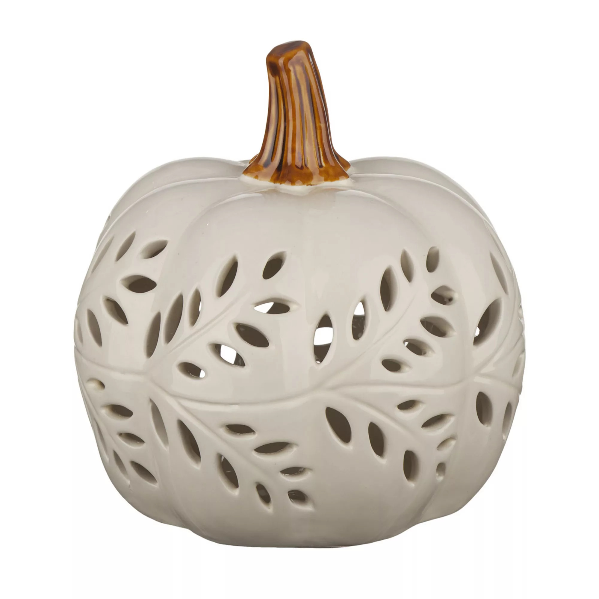 Celebrate Together™ Fall Ceramic Pumpkin Solar Lantern Decor | Kohl's