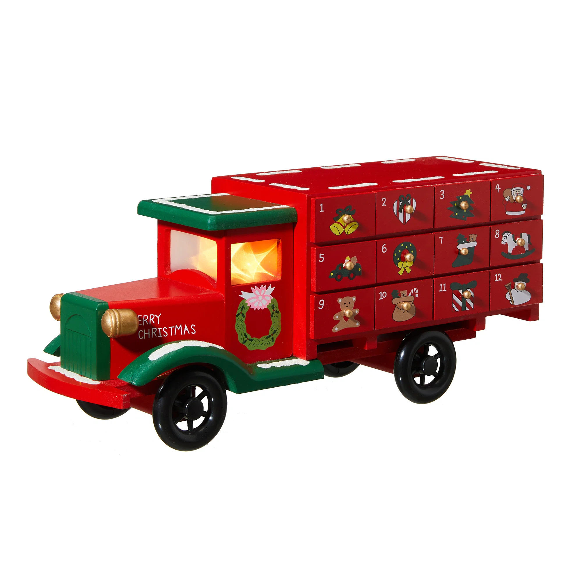 Wooden Christmas Truck Countdown | Wayfair North America