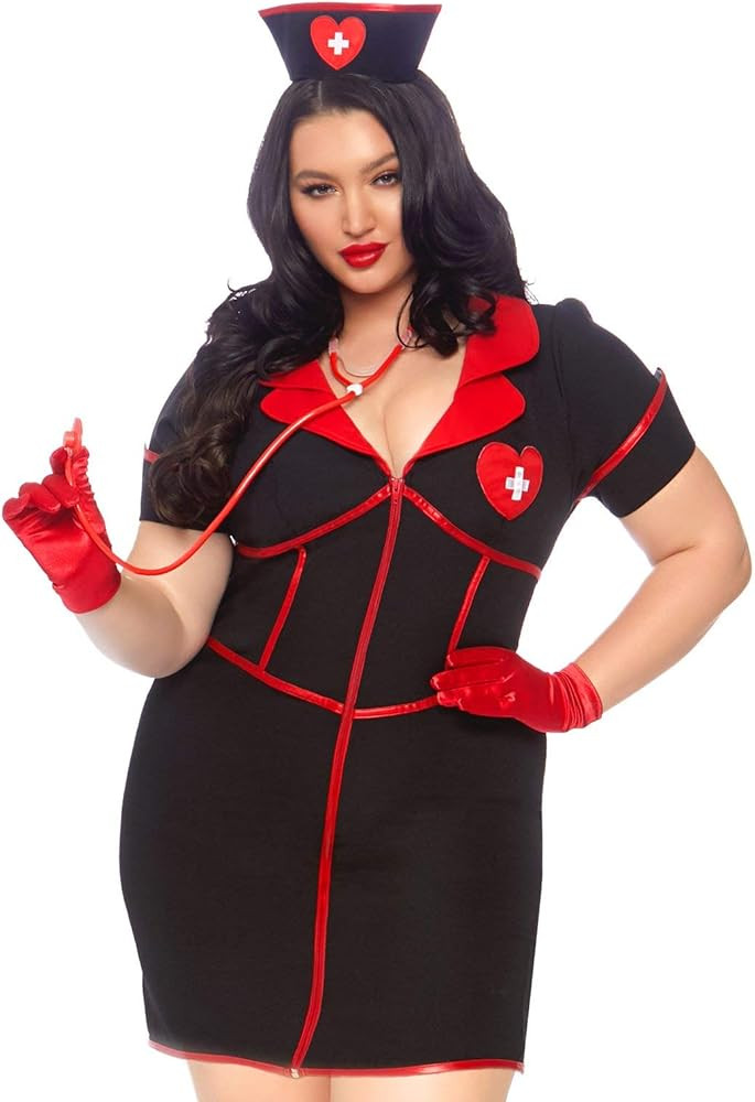 Leg Avenue Women's 2 Pc Bedside Babe Costume | Amazon (US)