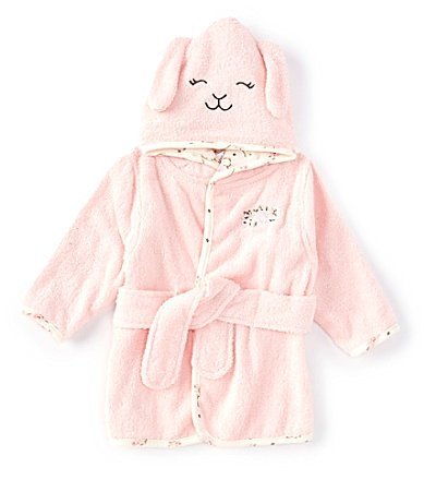 Little Me Baby Girls Long Sleeve Bunny Face Hooded Robe -  0/9 Months | Dillard's