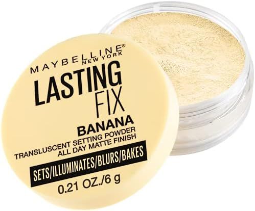 Maybelline Banana Powder Loose Setting Face Powder, Shade 10, 0.21 Ounce | Amazon (US)
