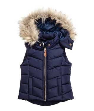 Padded Vest with Faux Fur | H&M (US)