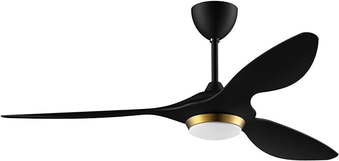 reiga 52" Ceiling Fan with Dimmable LED Light Kit Remote Control Modern Blades Quiet Reversible D... | Amazon (US)