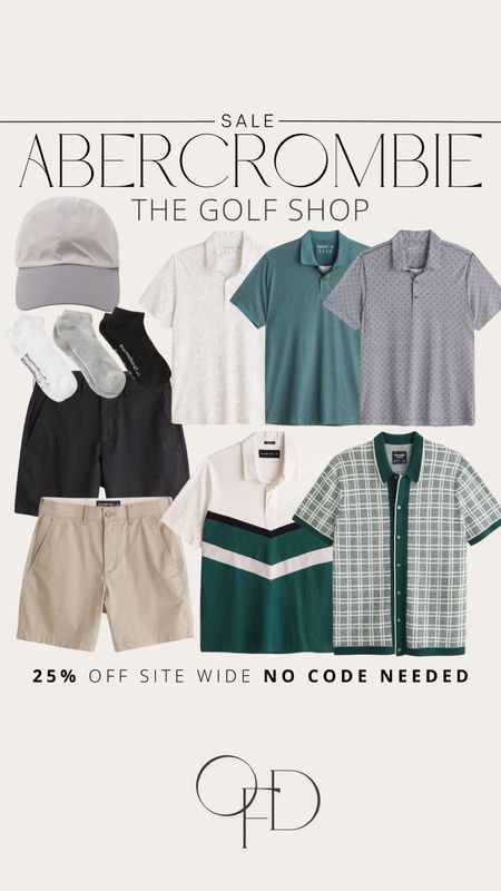 ABERCROMBIE SALE - 25% off site-wide, no code needed! Cort’s picks from The Golf Shop! #outfitsfordudes #thegolfshop #abercrombiesale

#LTKunder100 #LTKsalealert #LTKunder50