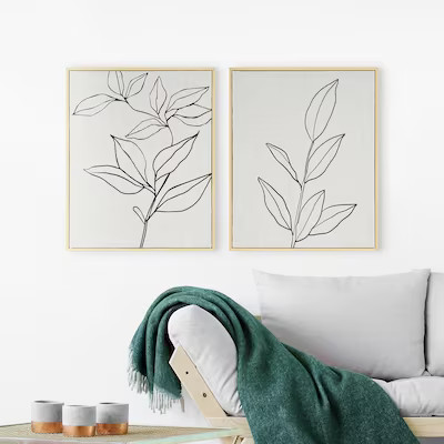 Origin 21 Framed 21-in H x 17-in W Botanical Print | Lowe's