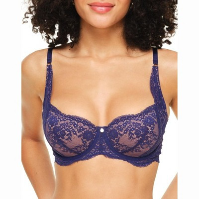 Adore Me Women's Bonnie Balconette Bra 32B / Navy Blue. | Target