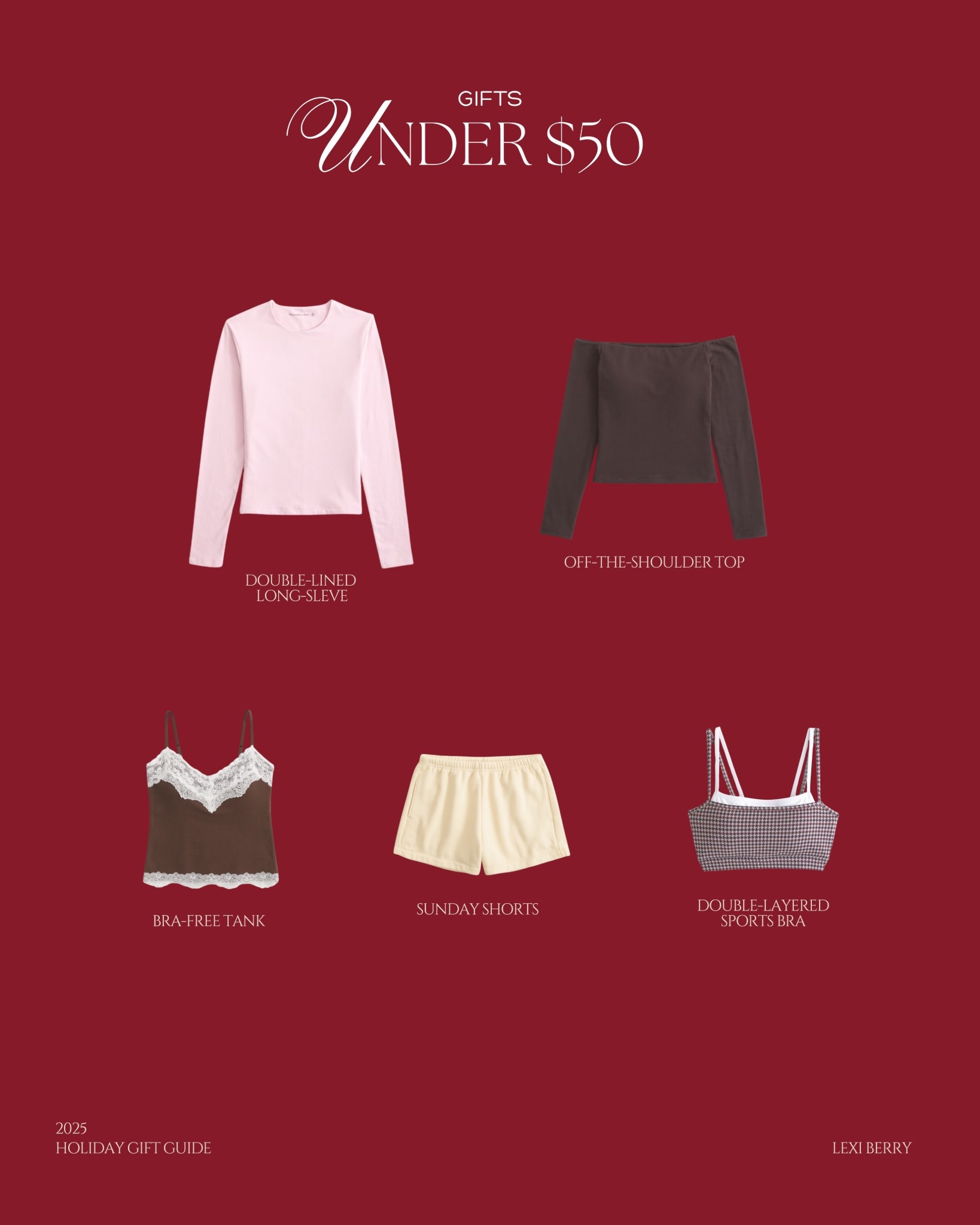 Gifts Under $50🎁

#LTKGiftGuide #LTKFindsUnder50 #LTKSeasonal