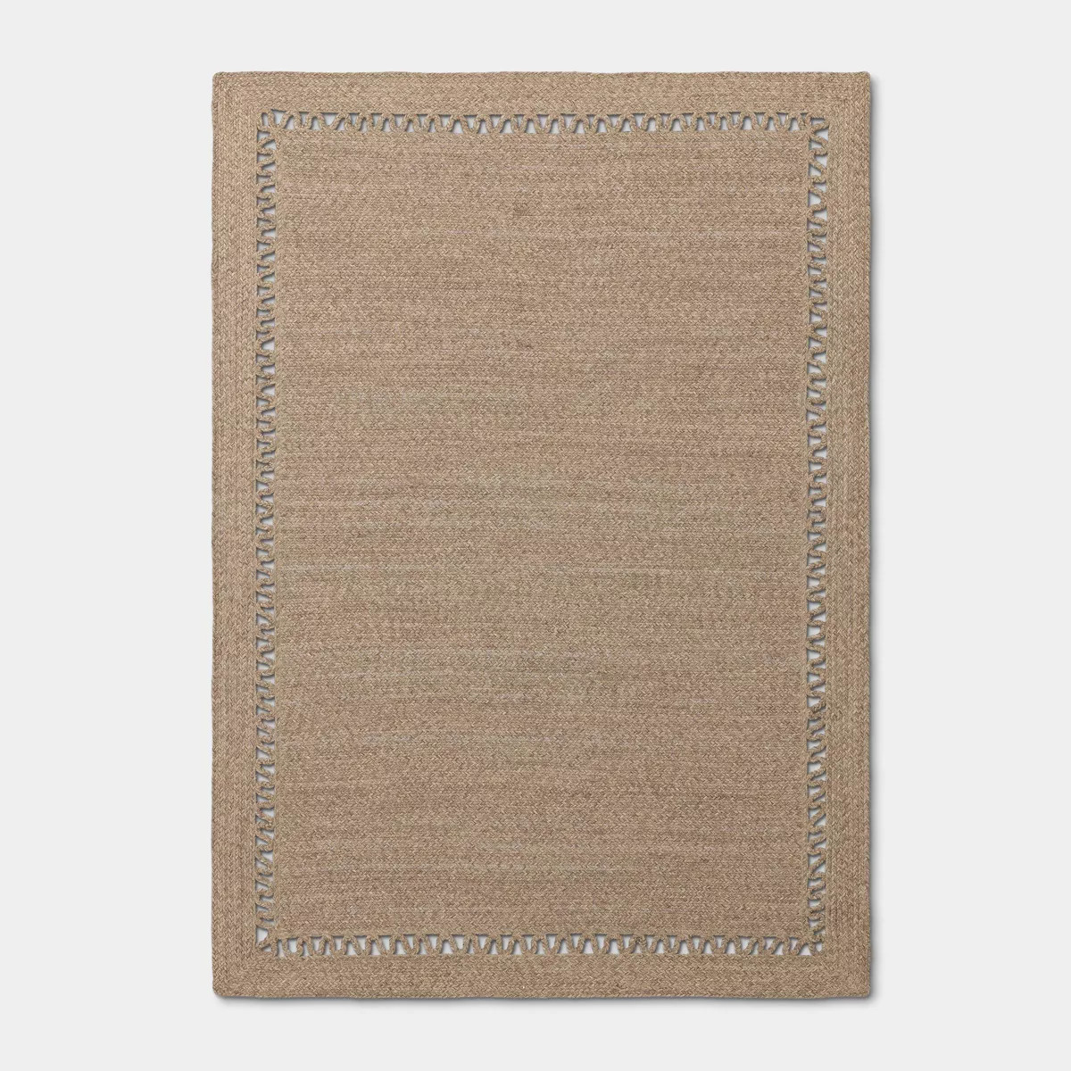 5'x7' Open Weave Braided Outdoor Patio Area Rug Tan - Threshold™ designed with Studio McGee | Target
