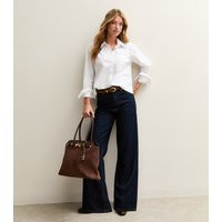 Women's White Boxy Fit Long Sleeve Shirt New Look | New Look (UK)