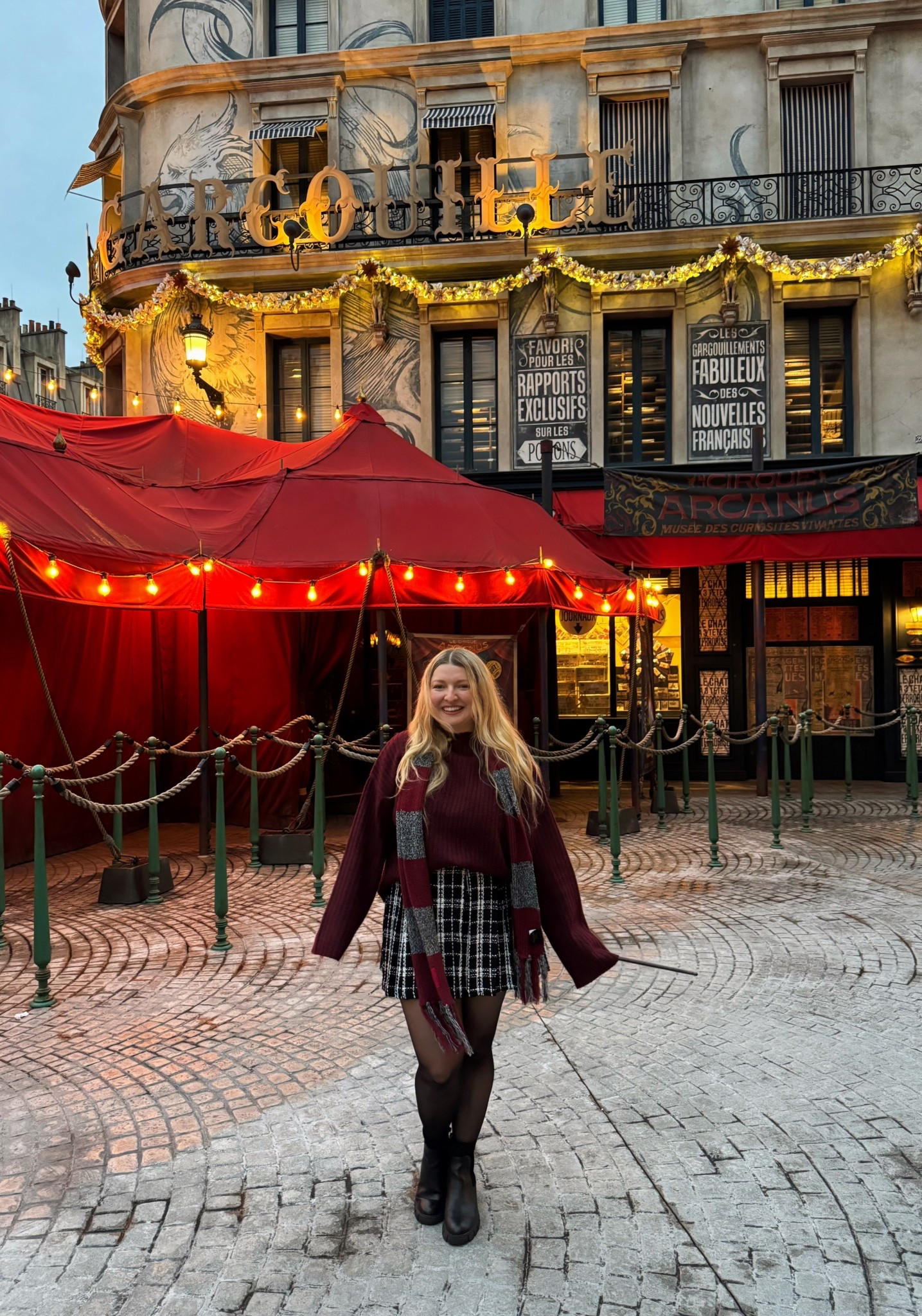 Wizarding world holiday look! ⭐️ (scarf is from Epic Universe) 

#LTKdayinmylife #LTKGiftGuide #LTKHoliday