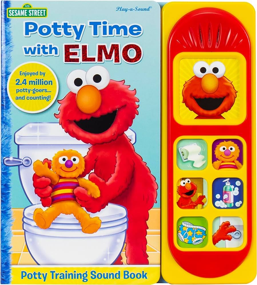 Sesame Street - Potty Time with Elmo - Potty Training Sound Book - PI Kids | Amazon (US)