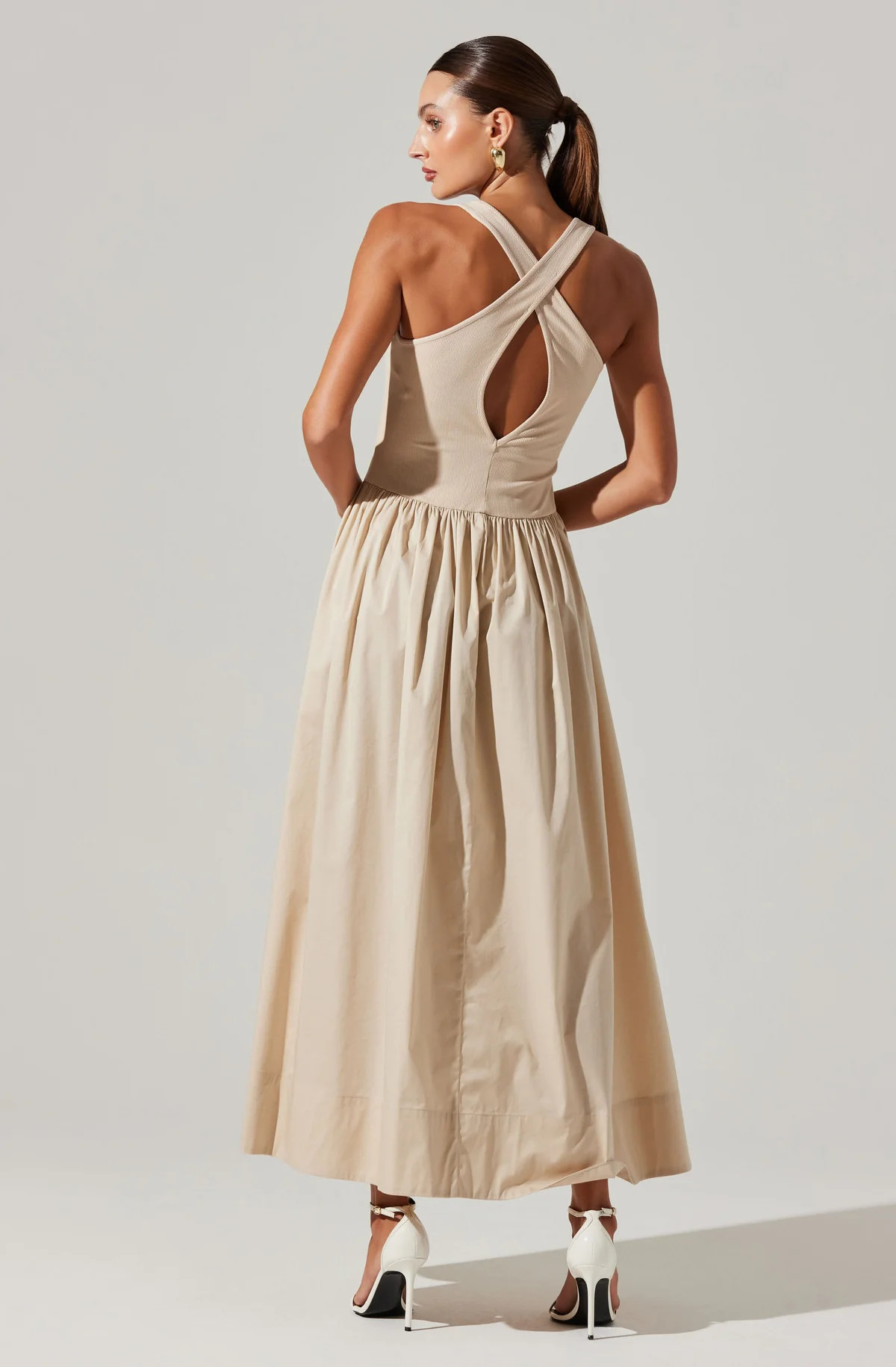 Zandra Mixed Media Maxi Dress | ASTR The Label (US)