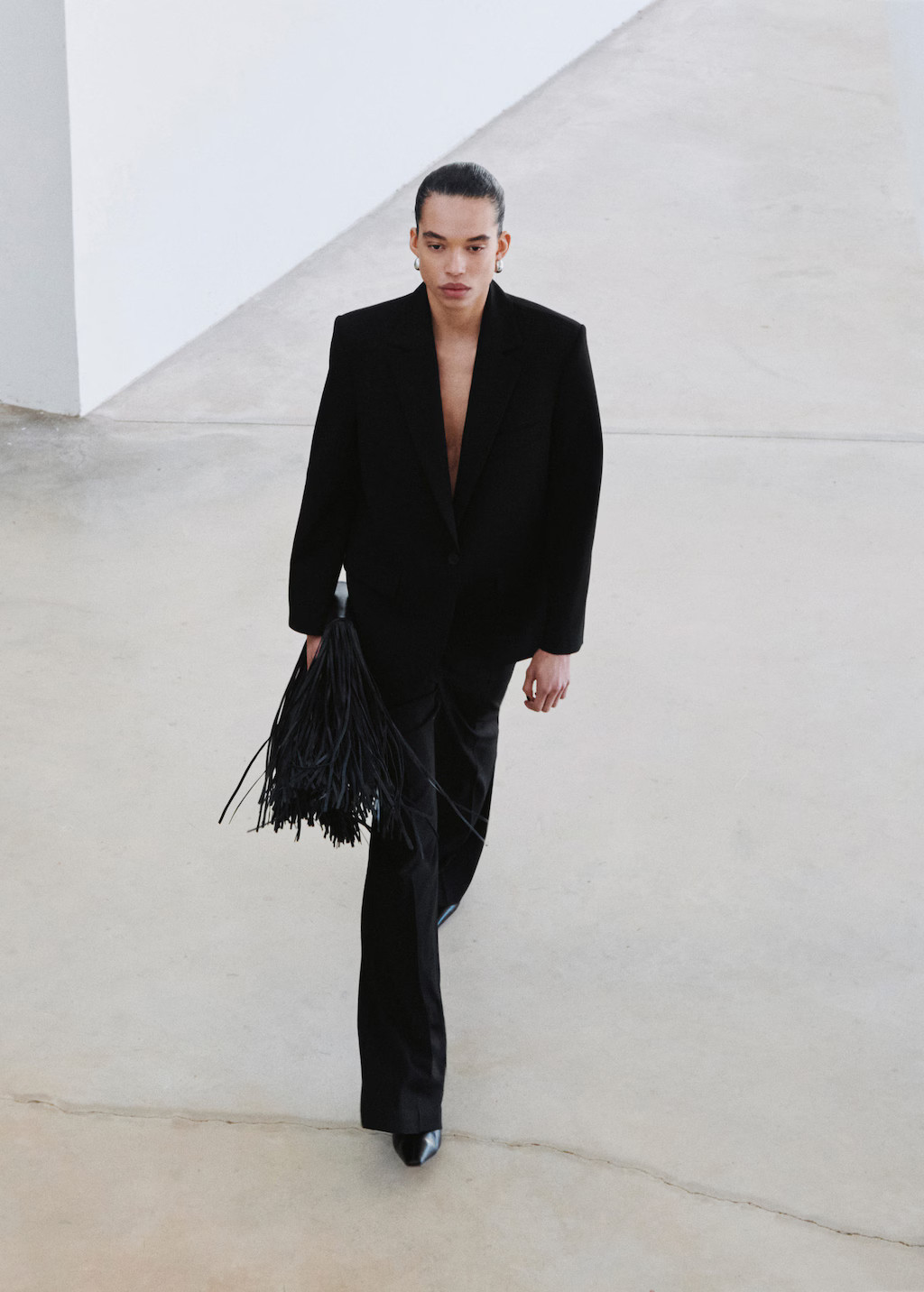 Straight suit jacket with lapel pockets black - Woman - L - MANGO | Mango (US/MX/AU)