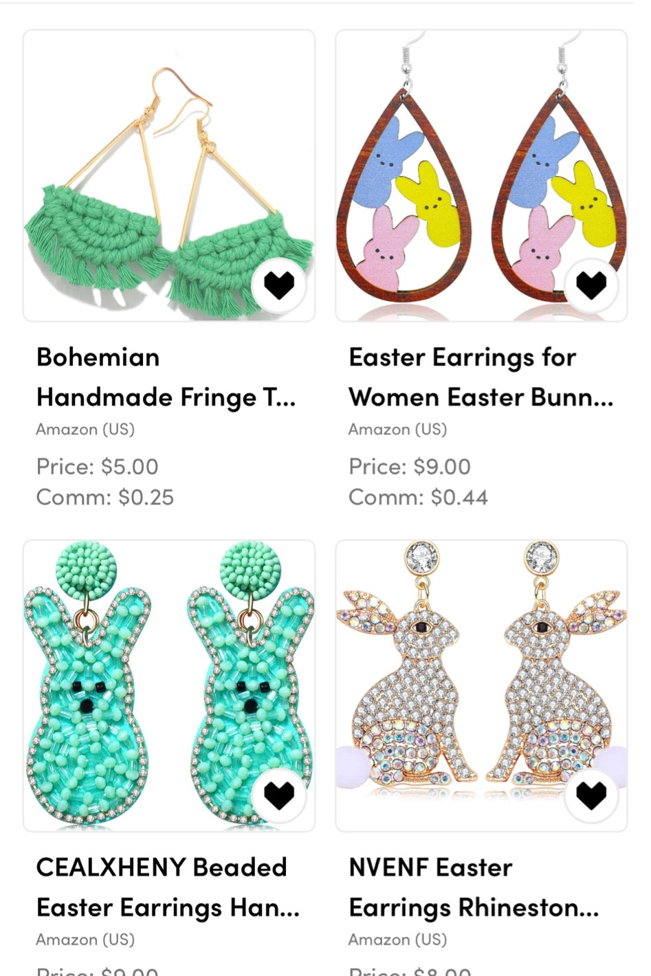 Amazon spring earrings
