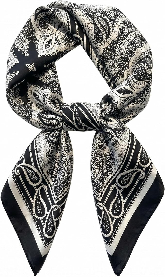 Head Hair Scarf for Women Neck Scarf Like Satin Silk Hair Bandana Square Scarves Fashion Accessor... | Amazon (US)