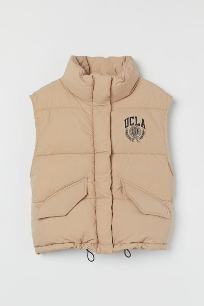 Print-detail Puffer Vest | H&M (US + CA)