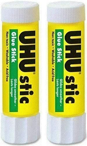 UHU 99655 Stic Permanent Clear Application Glue Stick, 1.41 oz (2 Pack) | Amazon (US)
