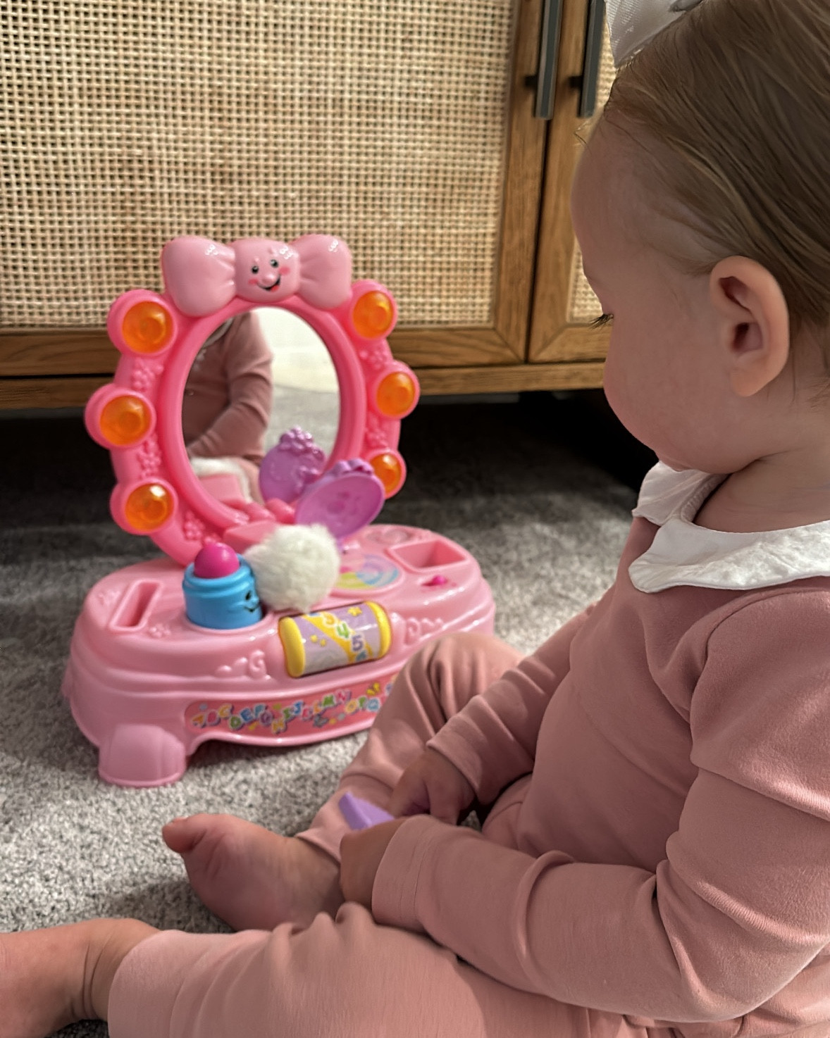 Lottie’s new favorite toy!!! This has been the biggest hit out of all her toys. She’s the new makeup princess👑🎀💄

#LTKBaby