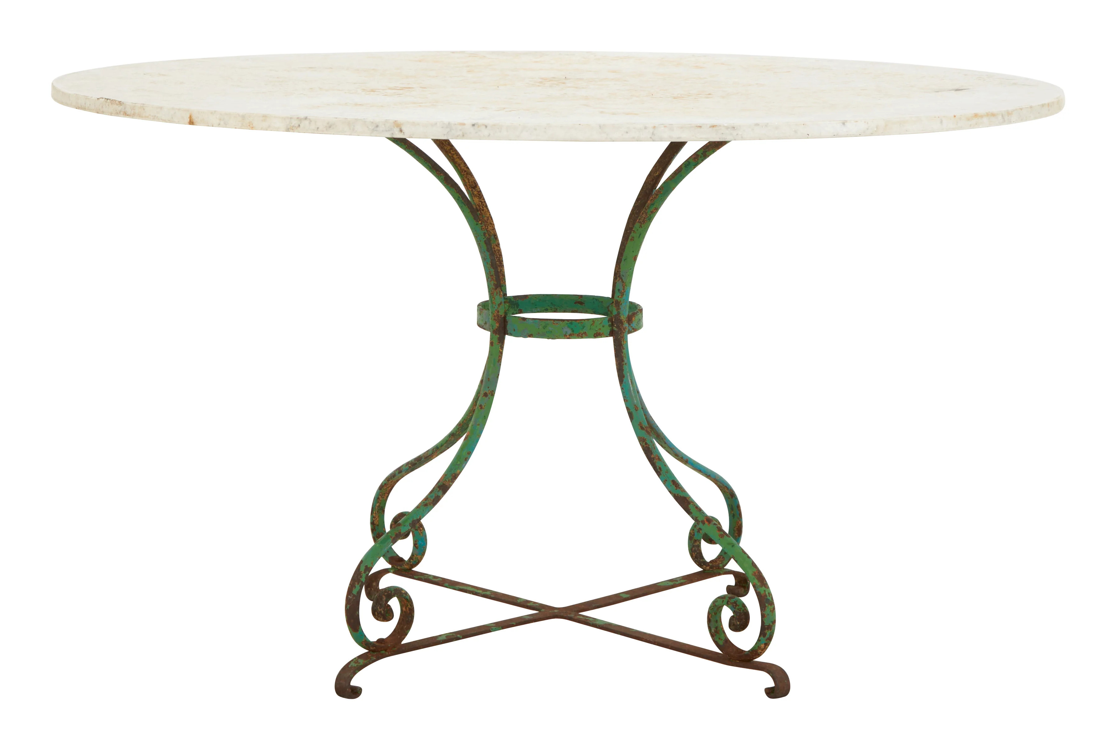Antique Round Marble Top Table | Jayson Home