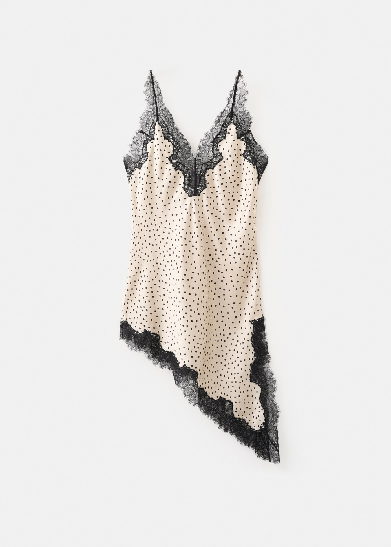 Polka dots lace top | Mango (US/MX/AU)