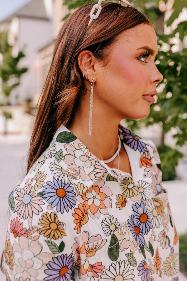 Lost In Your Eyes Earrings In Silver | Impressions Online Boutique