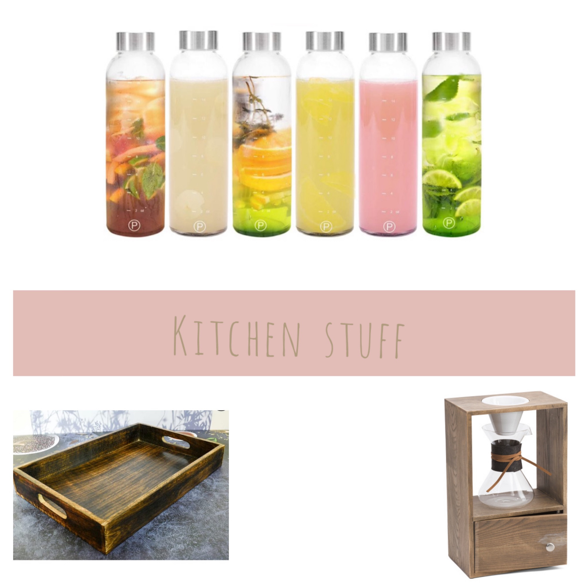 Smoothie bottles and that also so aesthetically pleasing!! Add to the cart also the tray that’s so simple and cute! #coffeecarafe #smoothiebottles #glassbottles #bottles #woodentray #coffeelovers #pourovercoffee

#LTKSale #LTKhome #LTKunder50