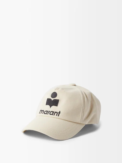Isabel Marant - Tyrone Cotton-canvas Cap - Womens - Cream Multi | Matches (US)