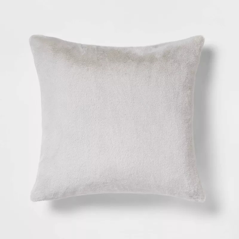 Faux Rabbit Fur Throw Pillow - Threshold™ | Target