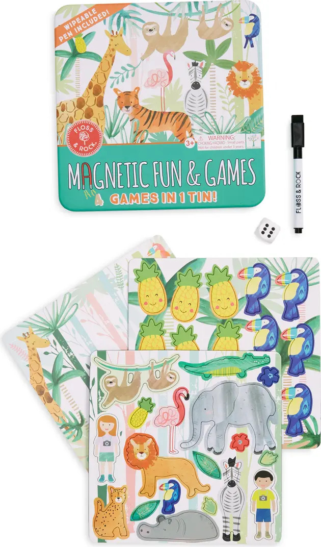 Jungle Animals Magnetic Fun & Games Activity Set | Nordstrom