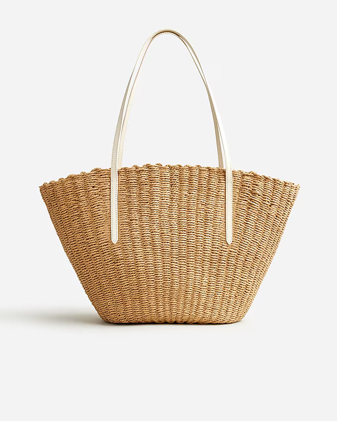 Como woven straw tote | J. Crew US