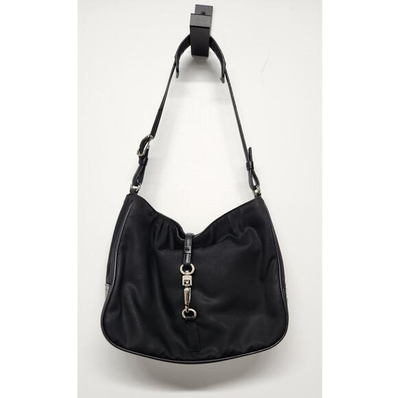 Vintage Coach B2K-7443 Y2K Nylon/Canvas/Leather Shoulder Purse In Black Color | Poshmark
