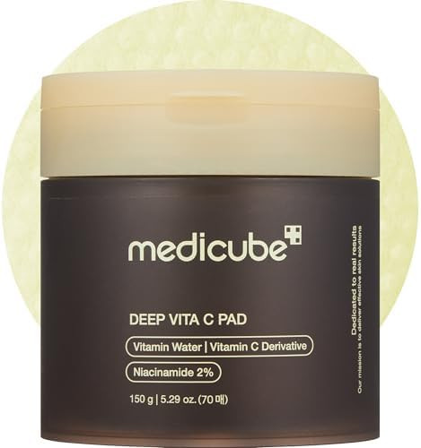 Medicube Deep Vita C Facial Toner Pads for Uneven Skin Tone, 500,000PPM of Vitamin Water & 3 Type... | Amazon (US)