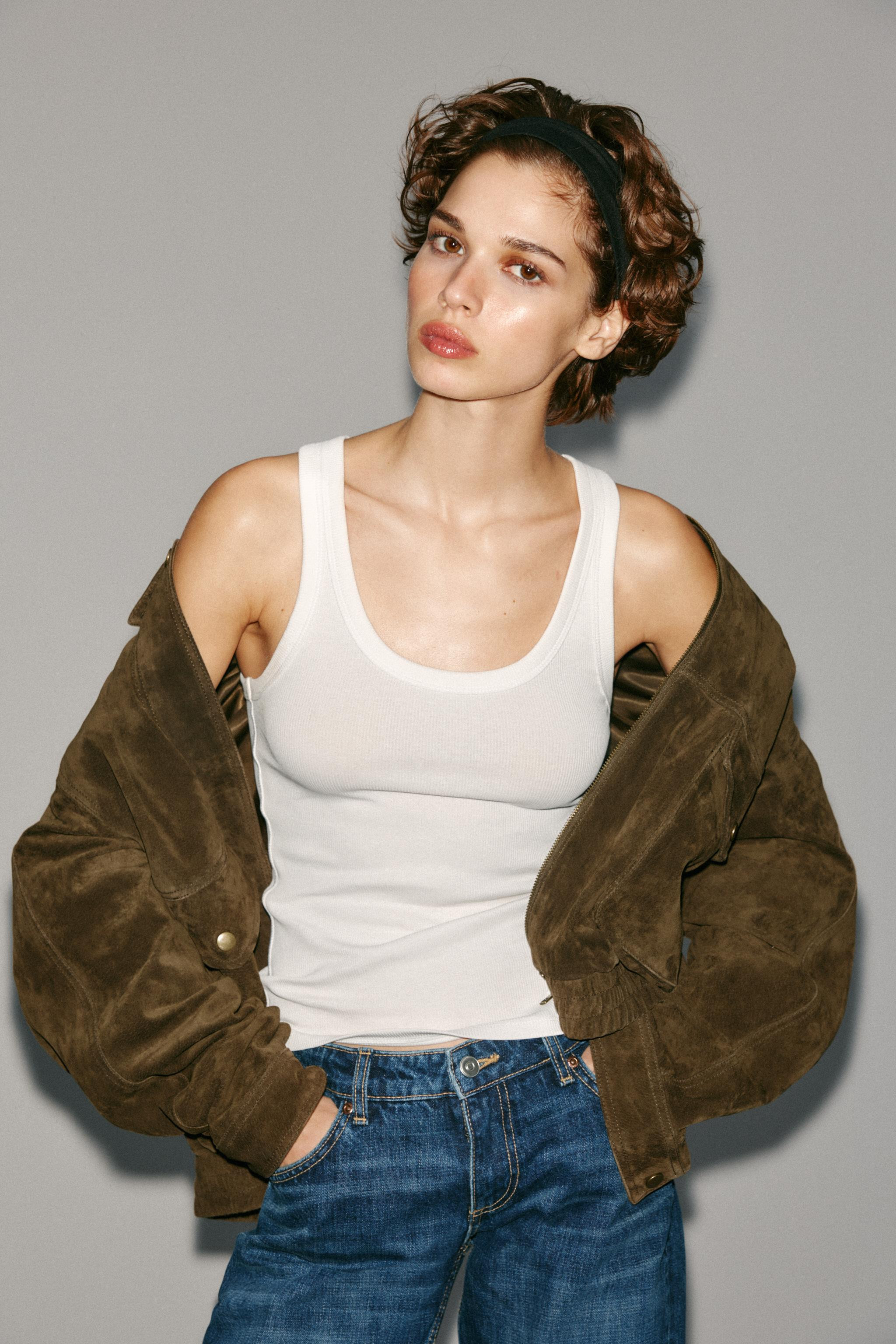 STRAPPY RIB TOP | Zara US