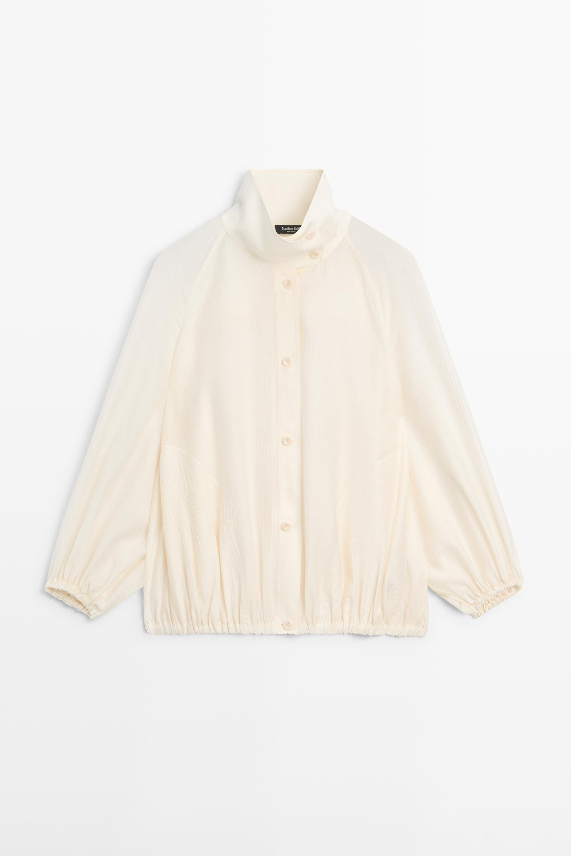 VIEW LOOK
Transparent bomber jacket

 £119  Colour:  Cream  Add to basket | Massimo Dutti UK