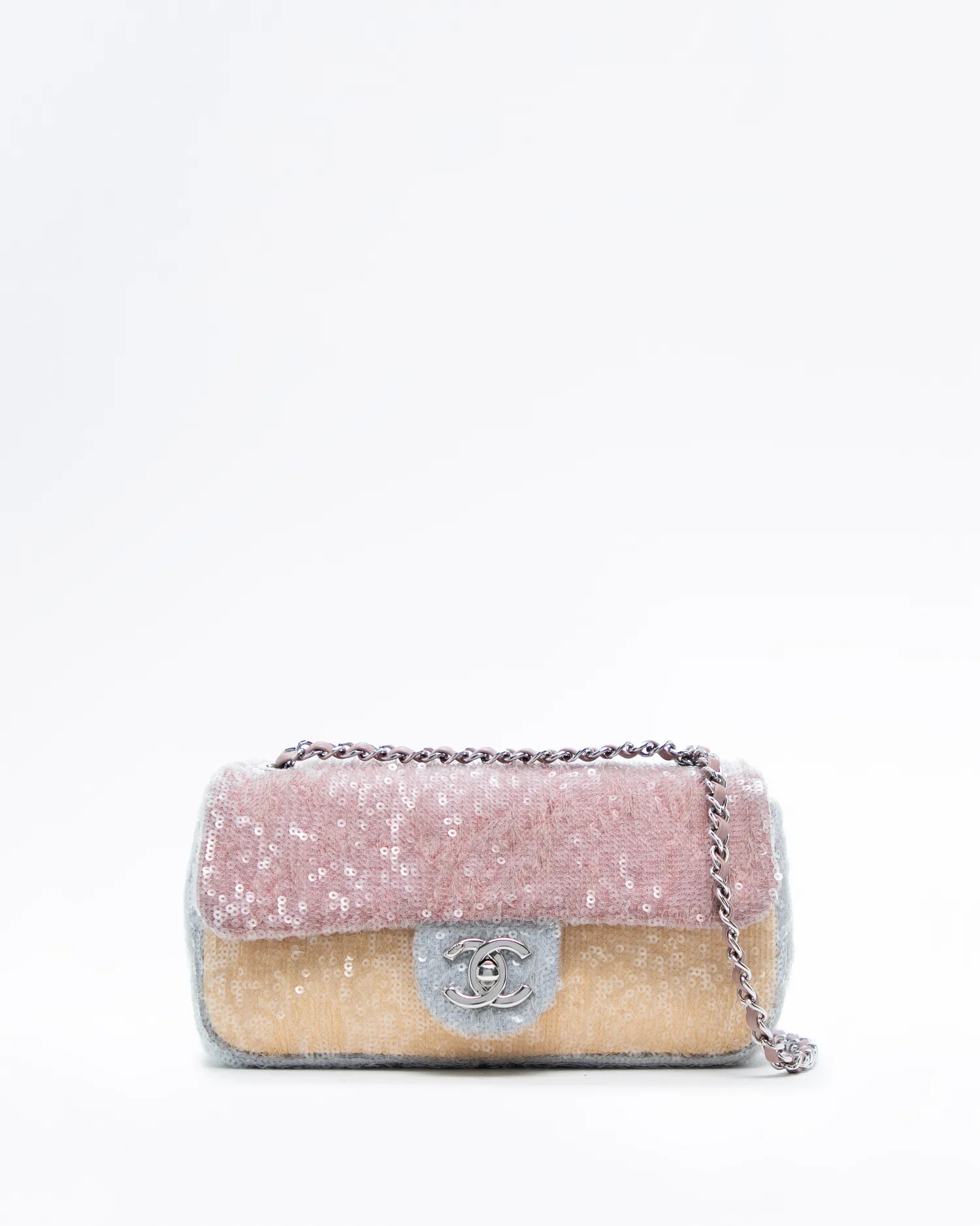 Sequin Waterfall Small Classic Flap Bag | Vivrelle