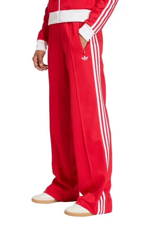 adidas Originals Adicolor Classic Track Pants in Better Scarlet/White at Nordstrom, Size X-Small | Nordstrom