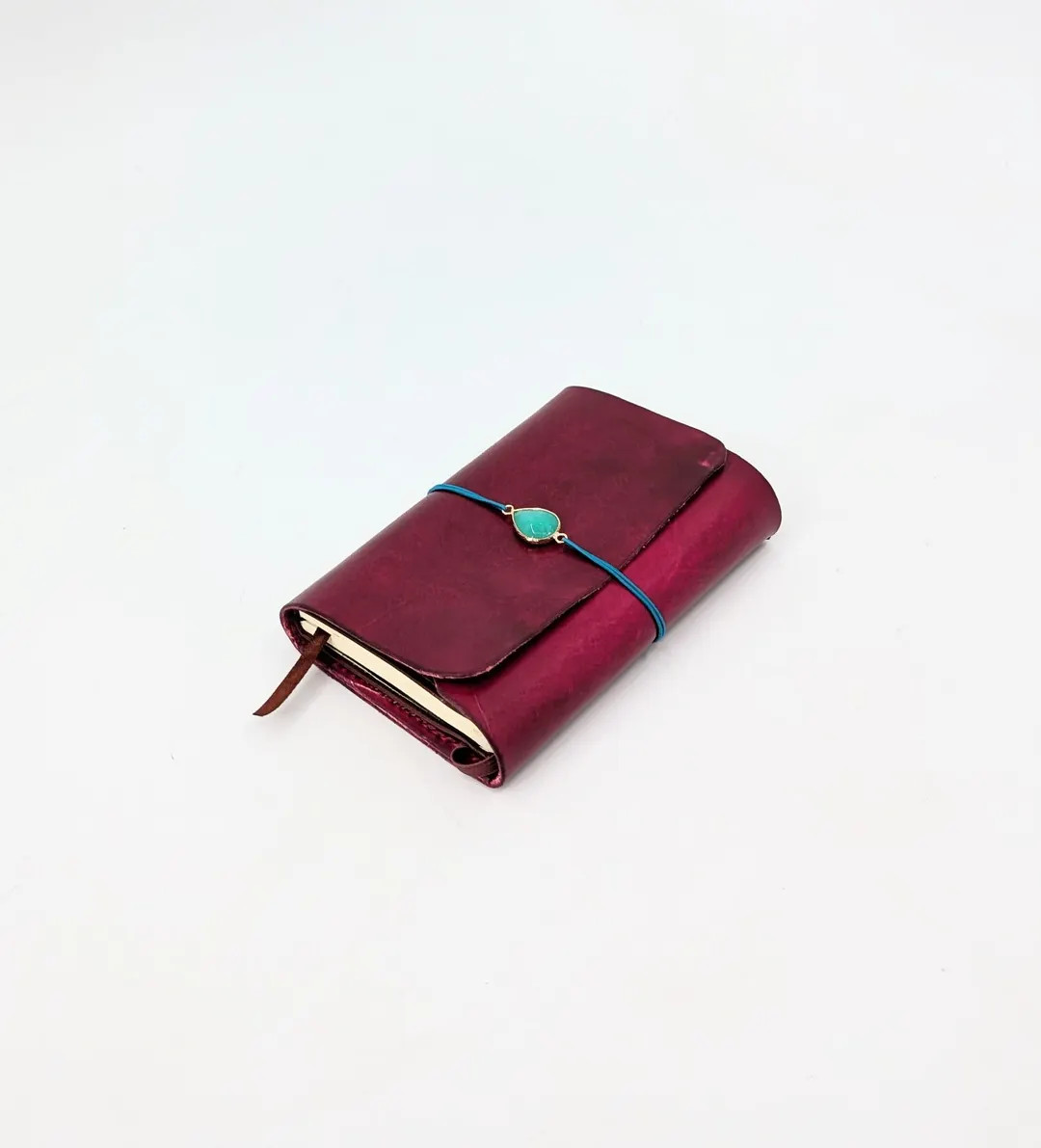 Handmade Leather Pocket Journal Cover: Tri-fold Travelers Notebook - Etsy | Etsy (US)