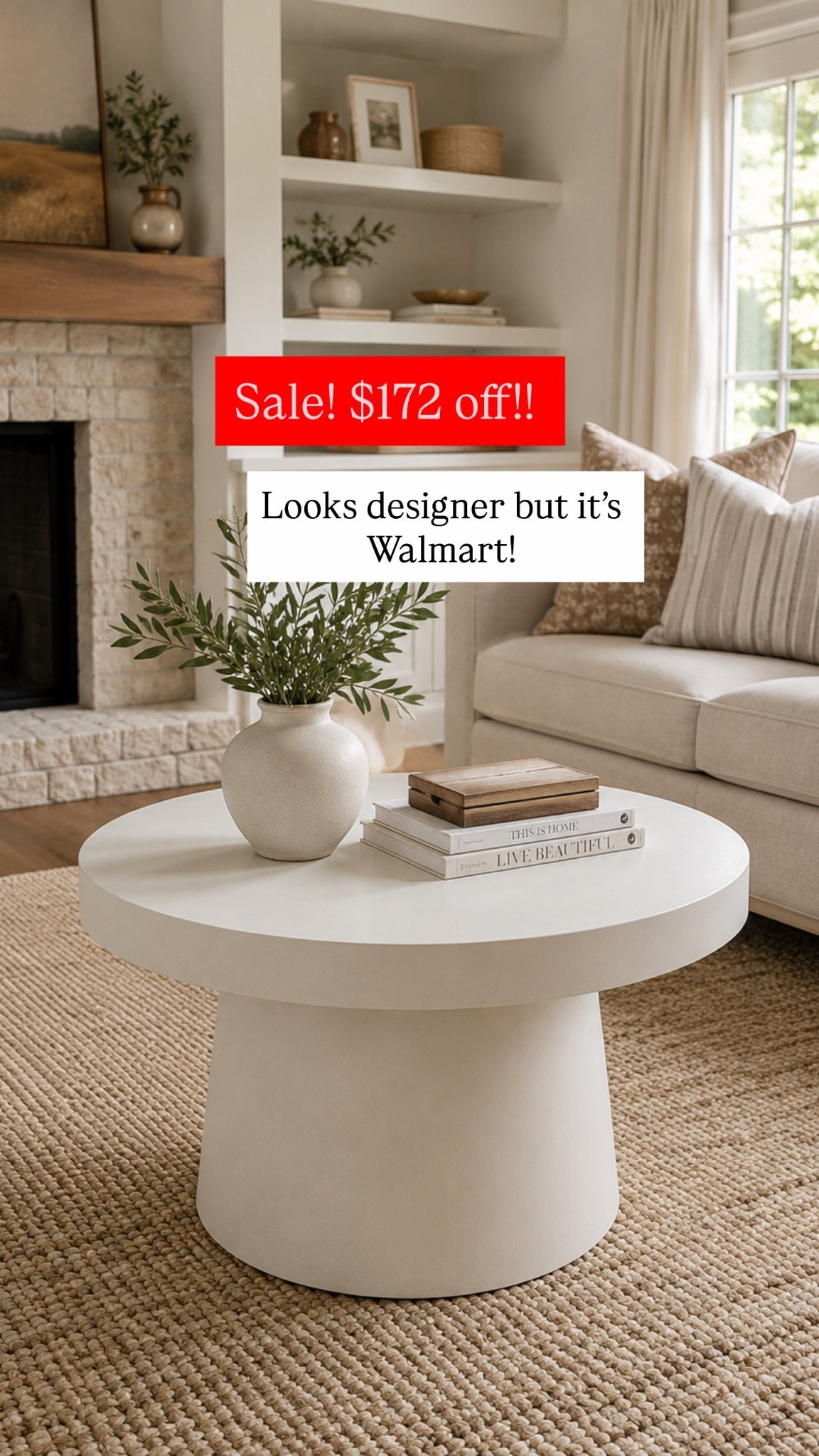 Love this round coffee table from Walmart!

#LTKHome #LTKSaleAlert