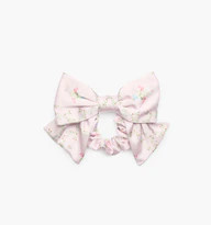 The Bow Scrunchie - Light Pink Trellis | Hill House Home US