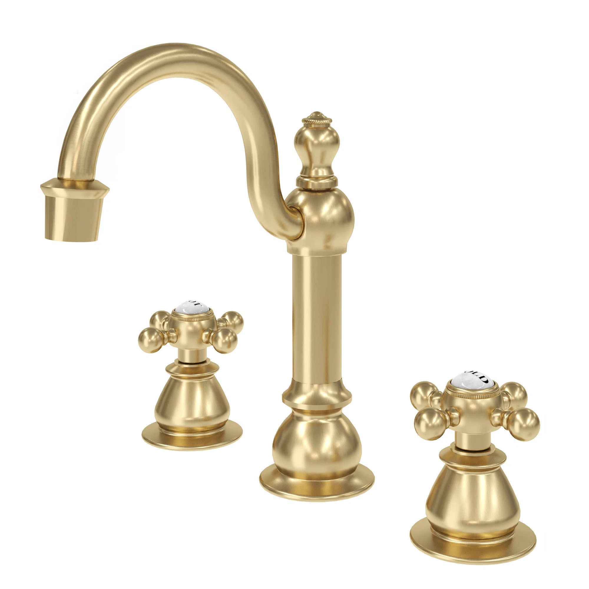 High Arc Torch Widespread Bathroom Faucet with Drain Assembly | Perigold
