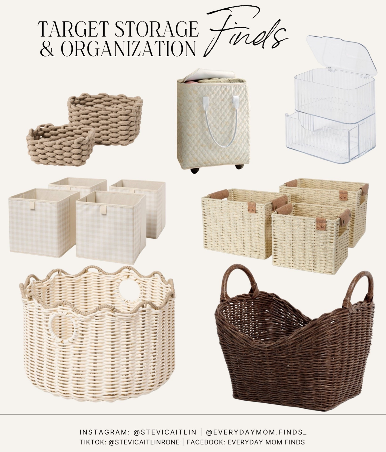 Target storage & organization |
Decorative storage | scalloped basket | gingham | rolling storage back | laundry pod storage | dryer sheet storage | home decor | home organization | kids storage | garage storage | garage organization | closet organization | baskets | neutral home | wicker basket | closet storage | attic storage | kids outdoor toy storage | @Target

#LTKHome #LTKKids #LTKmomlife