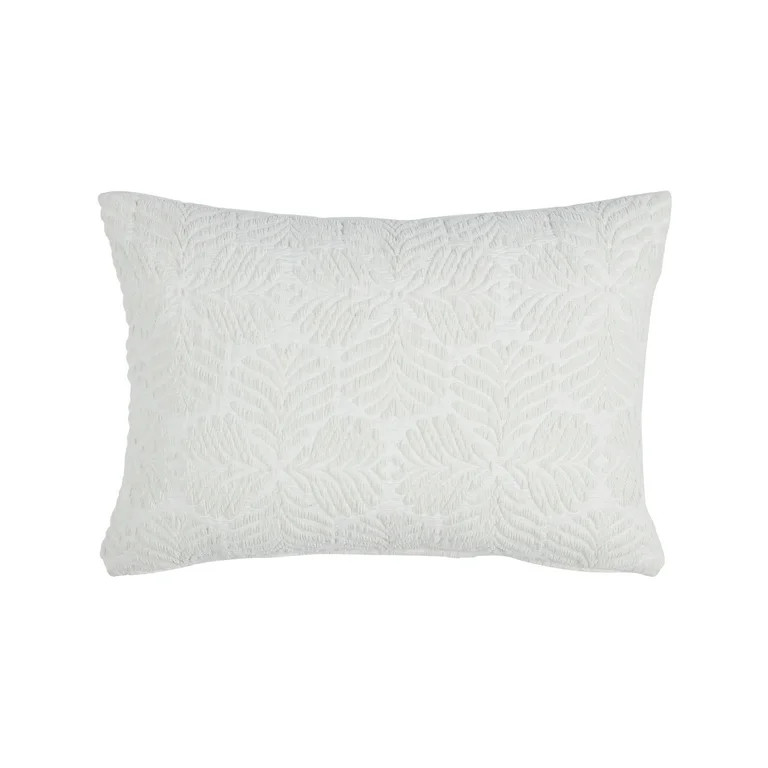 Better Homes & Gardens 14” x 20” Indoor & Outdoor Textured Leaf Pattern Decorative Pillows, I... | Walmart (US)