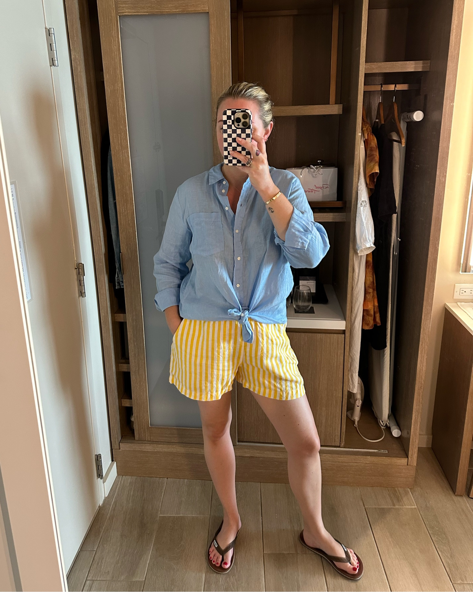 Striped shorts for summer! Perfect for vacation outfits or a swimsuit coverup. Pair with an oversized linen button-up and sandals or sneakers.

#LTKTravel #LTKSaleAlert #LTKFindsUnder50