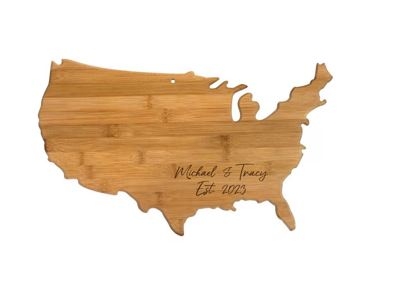Personalized USA Shaped Cutting Board and Charcuterie-gifts for Her/him-housewarming Gift-custom ... | Etsy (US)