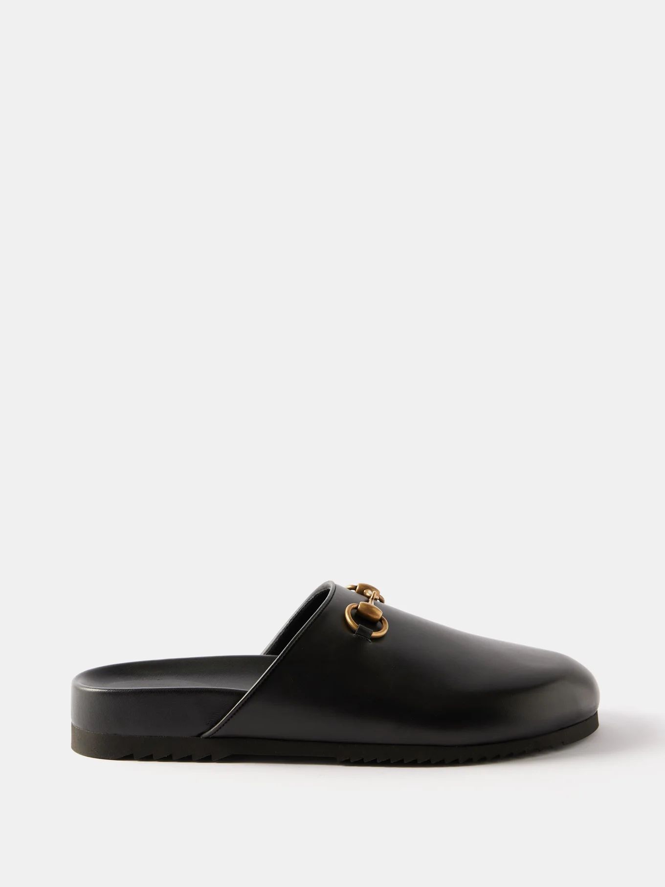 Horsebit leather backless loafers | Matches (UK)