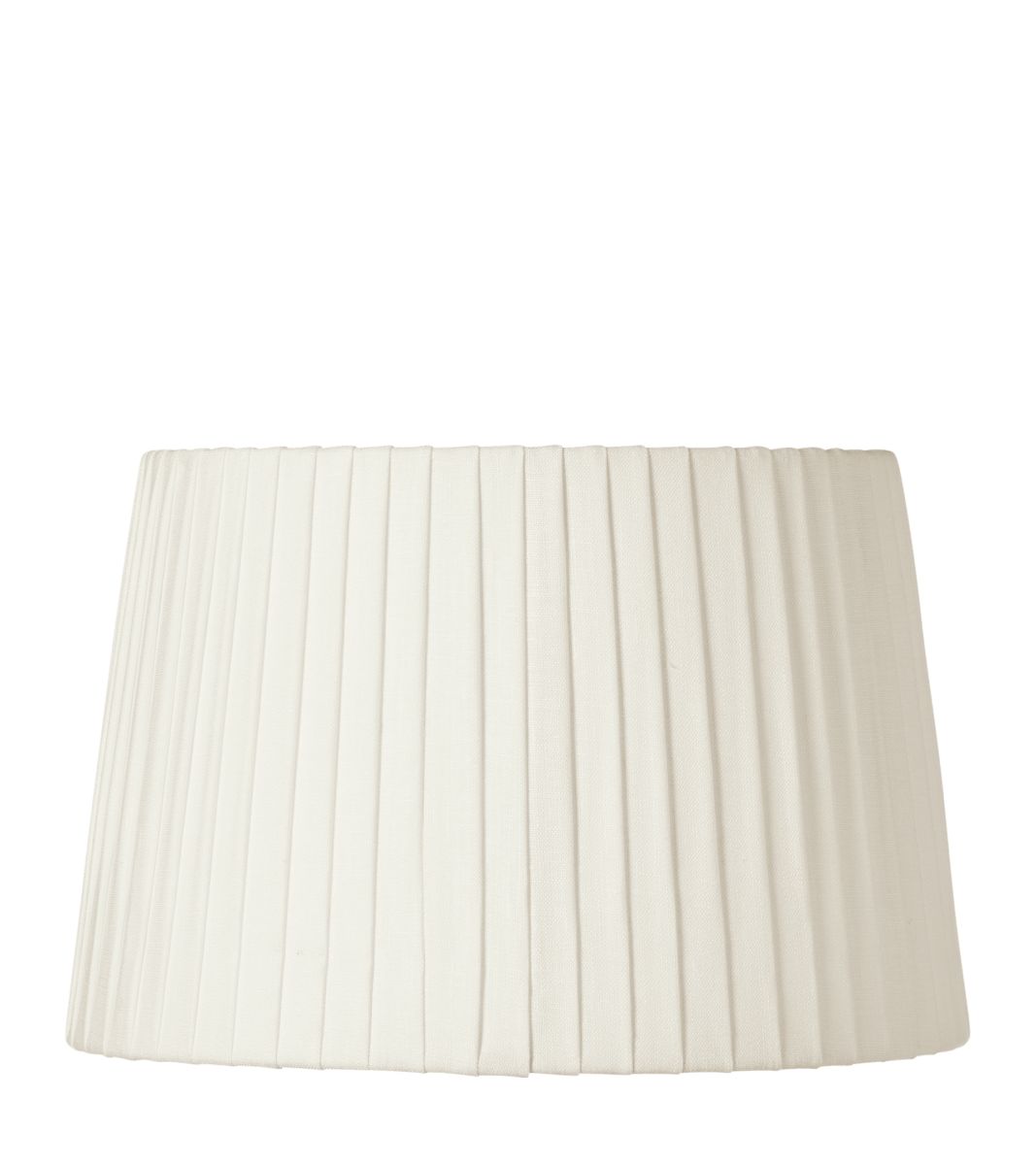 12in Pleated Linen Lampshade - Off White | OKA US