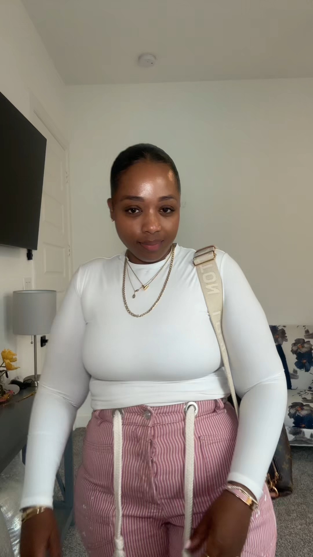 Pants-  tts 
Top-  medium 
Sneakers-  size down 1 

Spring outfit - spring outfit - outfit - ootd - vacation outfit - sneakers - adidas - 

#LTKFindsUnder100 #LTKShoeCrush #LTKStyleTip