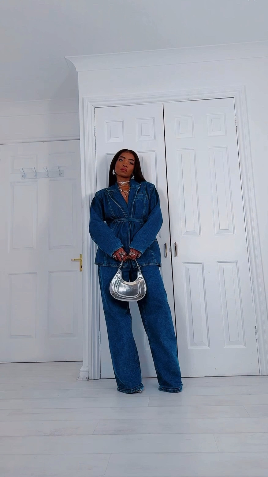 Denim Blazer & Jeans from NA-KD. Linked similar below